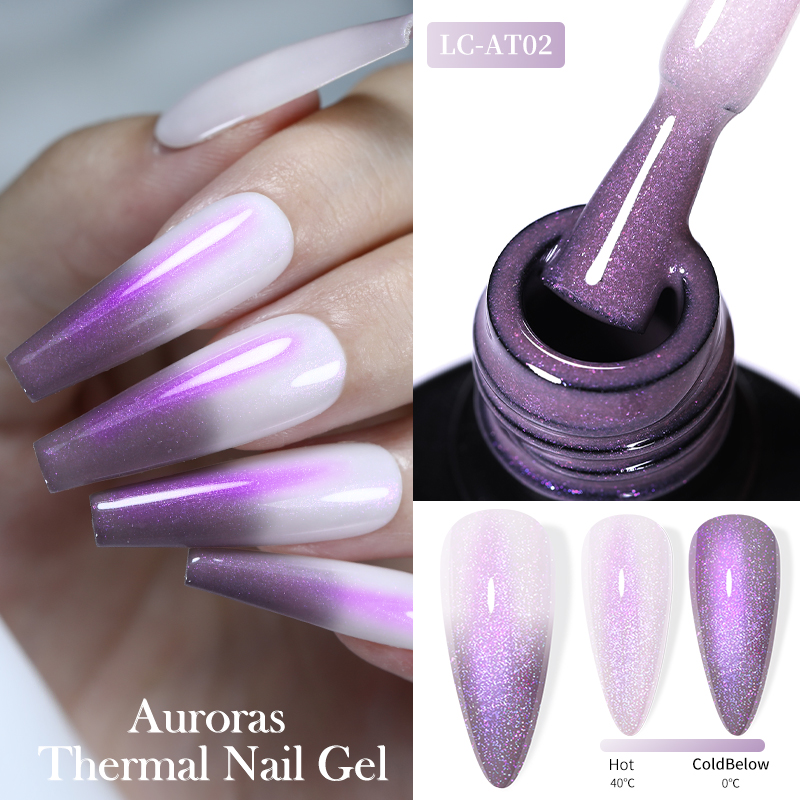 Nail Art Violet - LILYCUTE 7ML Auroras Thermal Gel Nail