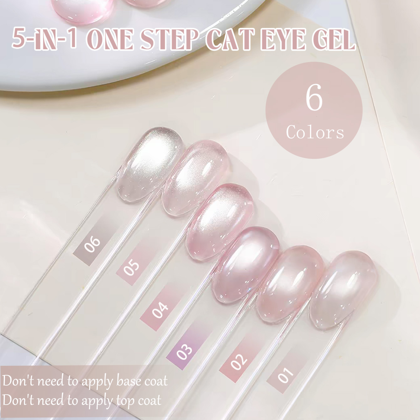 SHAKA 1-6pcs Ice Transparent 5 - Nail Art One Stroke review and price