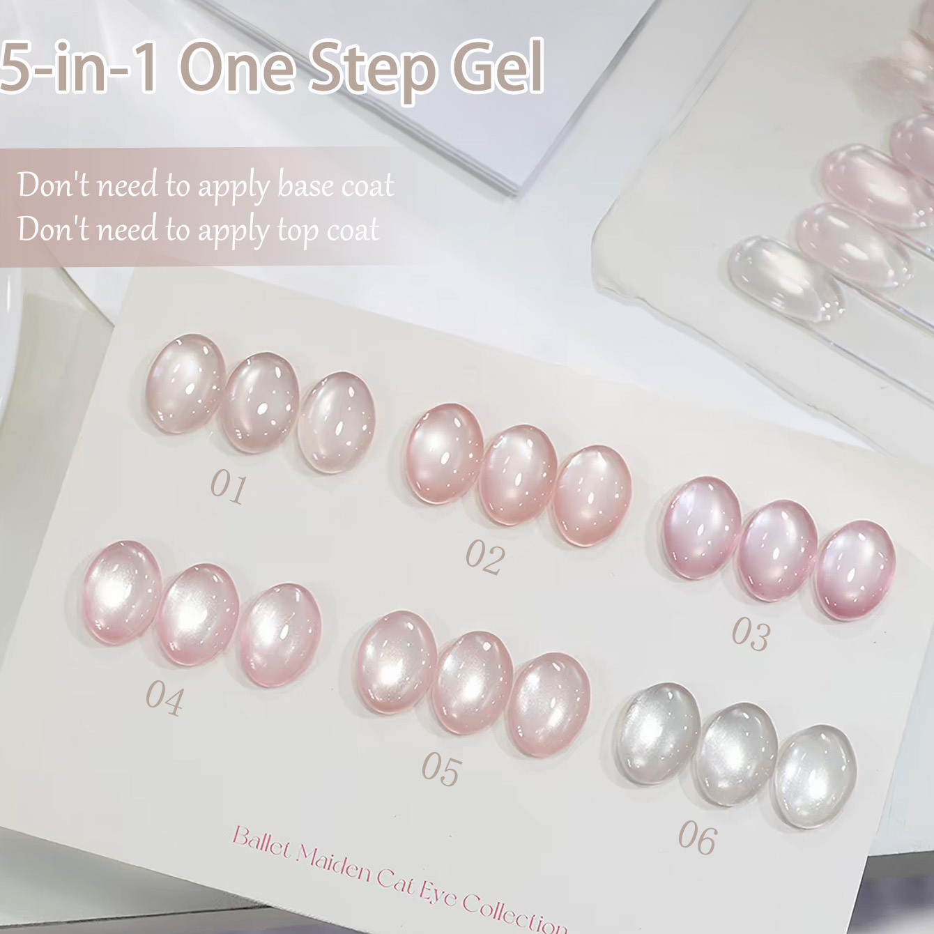 SHAKA 1-6pcs Ice Transparent 5 - Nail Art One Stroke review and price