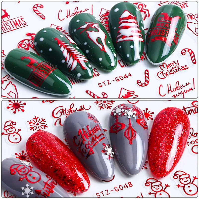Christmas Nails Accesories Red - Nail Art Xmas Tree review and price