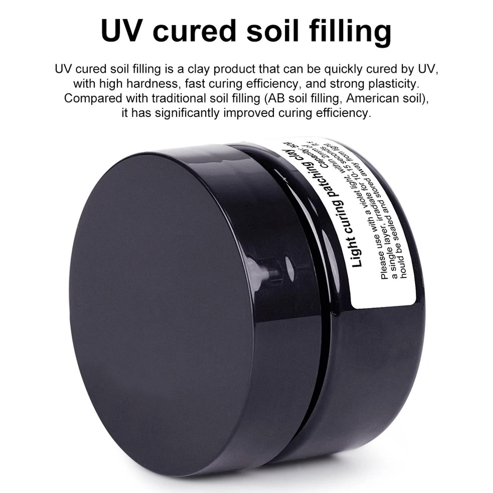 Ultra Violet Curing Putty 50g  - Nail Art Violet review and price