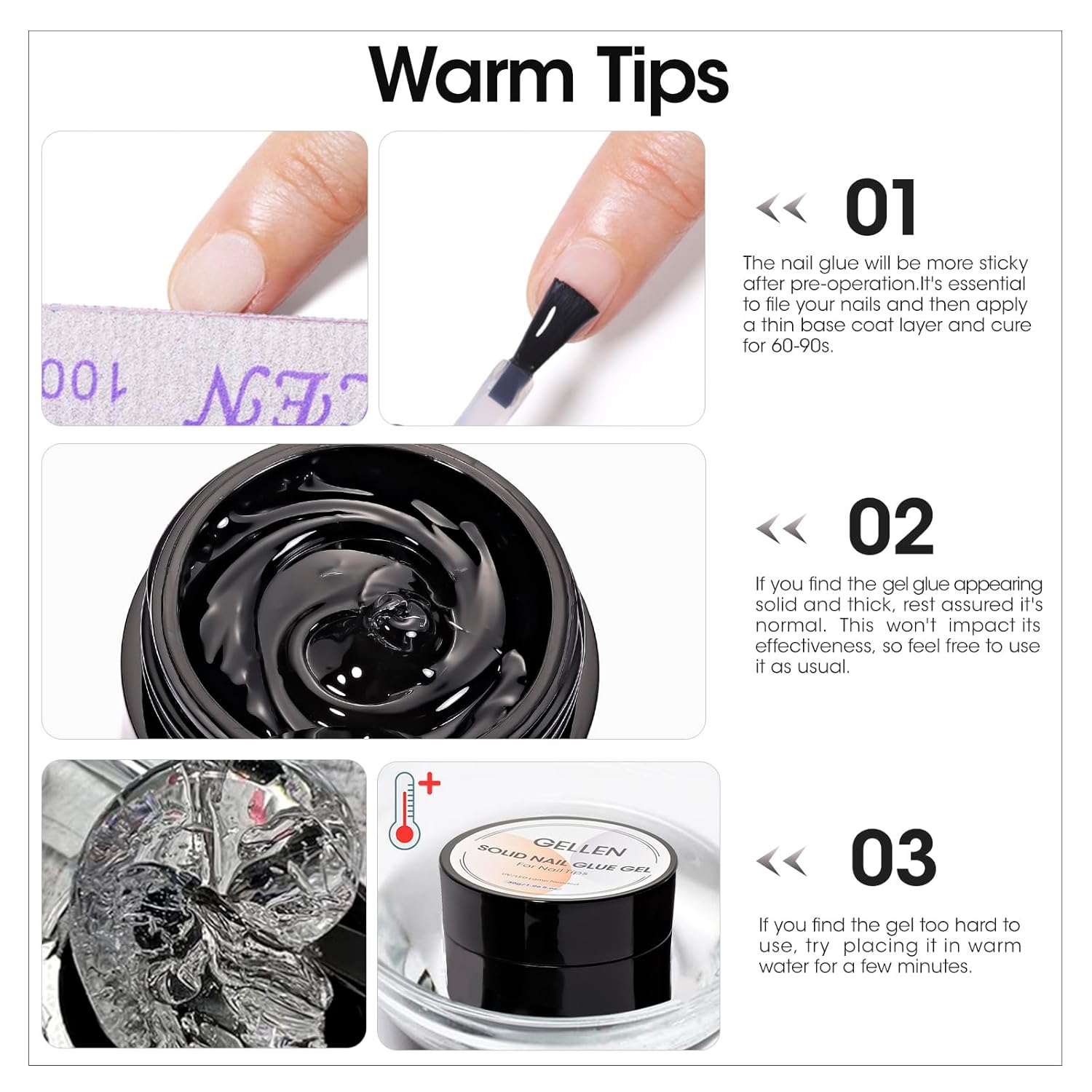 GELLEN Nail Solid Glue Builder - Nail Art Extension review and price