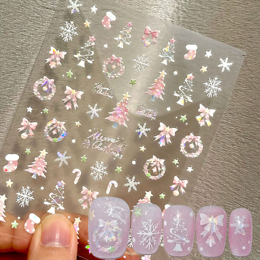 1pcs Aurora Pink Christmas Tre - Nail Art Xmas Tree review and price