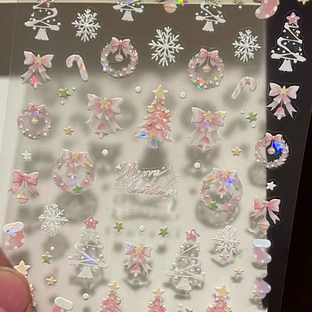1pcs Aurora Pink Christmas Tre - Nail Art Xmas Tree review and price