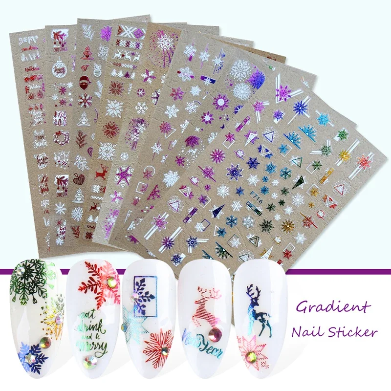 Xmas Nails Stickers Winter San - Nail Art Xmas Stickers review and price