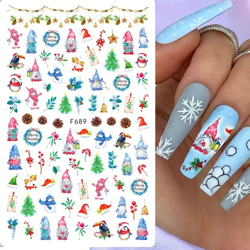 Xmas Nails Stickers Winter San - Nail Art Xmas Stickers review and price