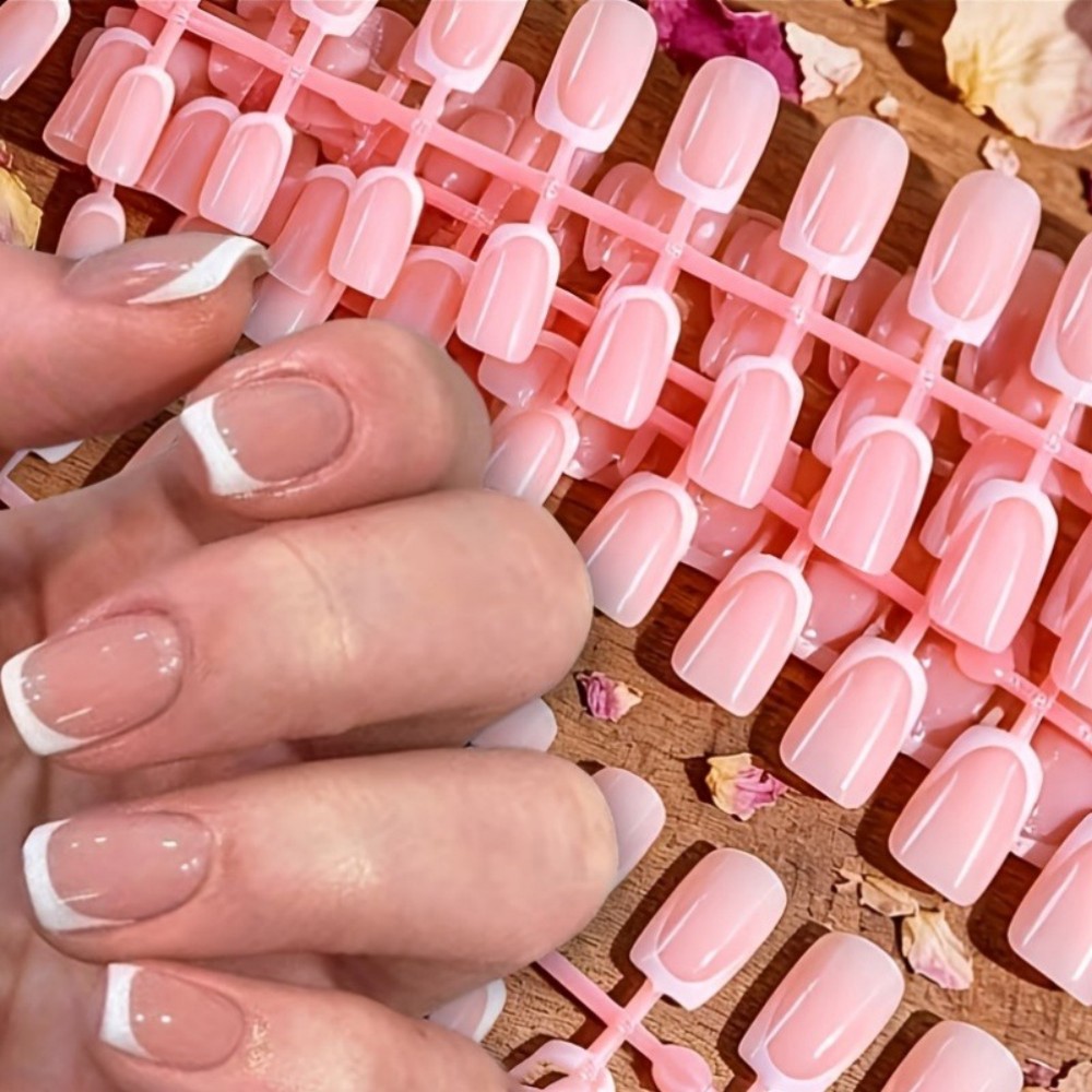 120PCS Short Square French Tip - Nail Art Extension review and price