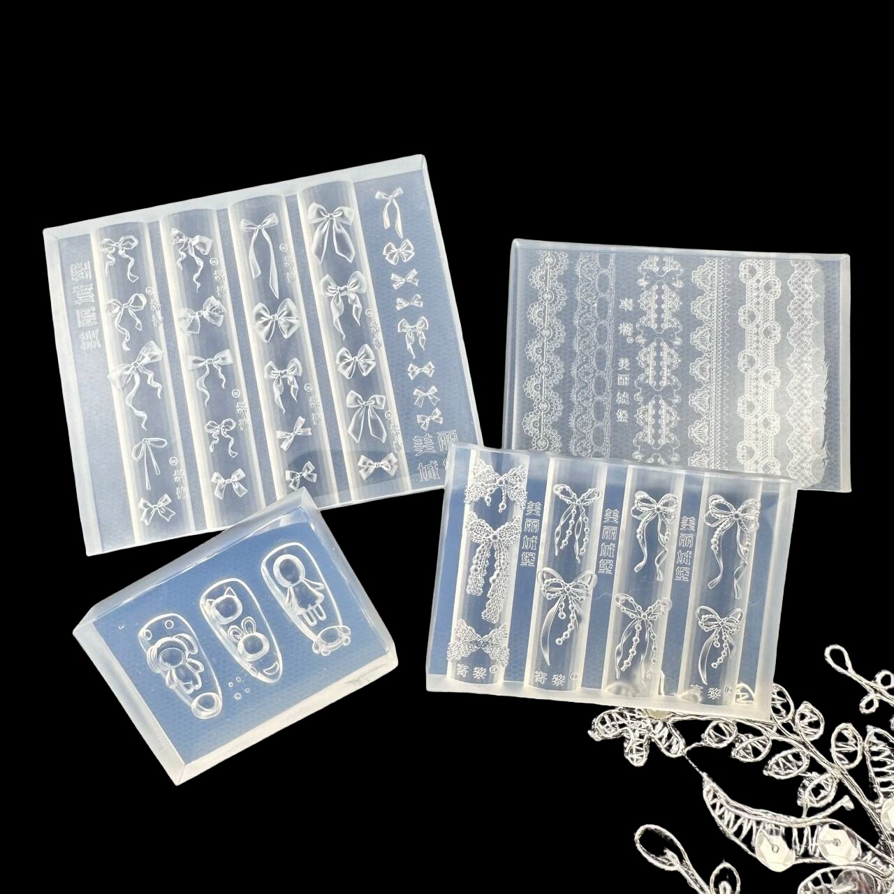 Z. Bowknot 3D Silicone Nail Mo - Nail Art Zone review and price