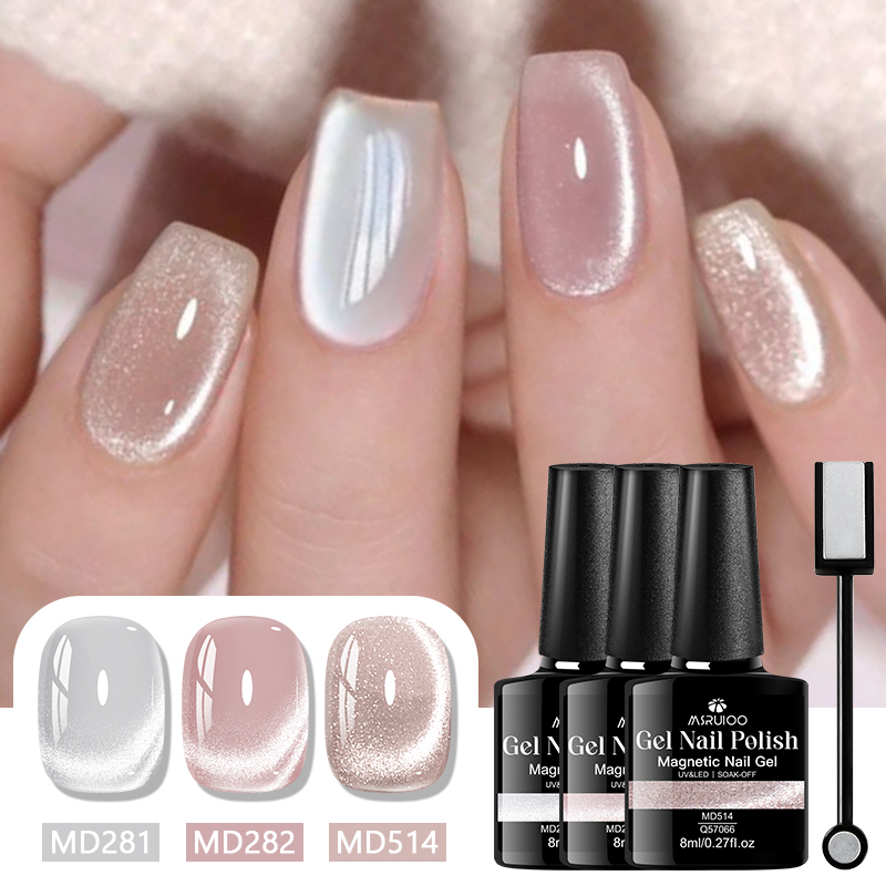 3Pcs Magnetic Gel Nail Polish  - Nail Art Violet review and price