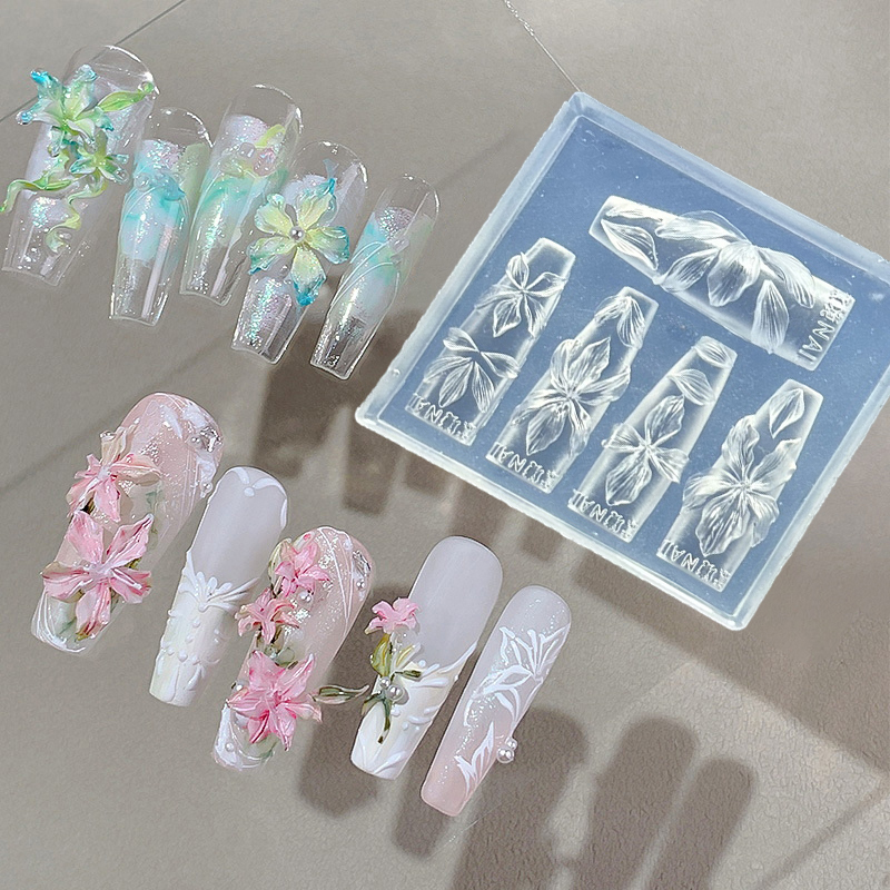Z. 3D Flowers Nail Mold DIY Si - Nail Art Zone review and price