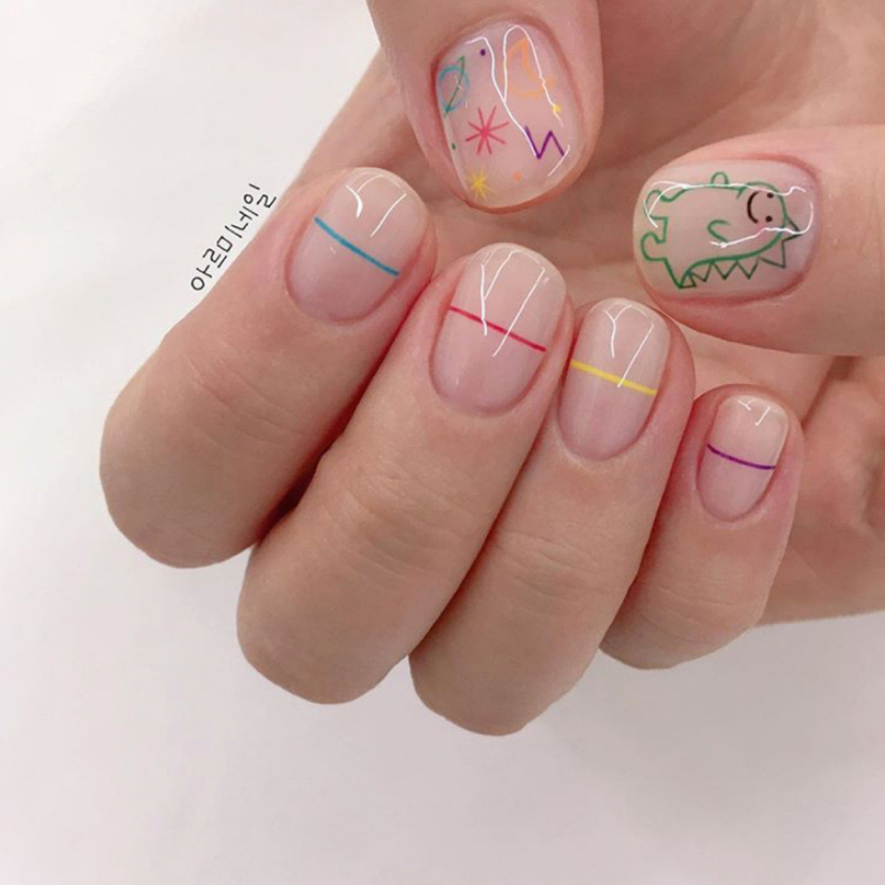 1Pcs Kawaii Dinosaur Nail Art  - Nail Art One Stroke review and price