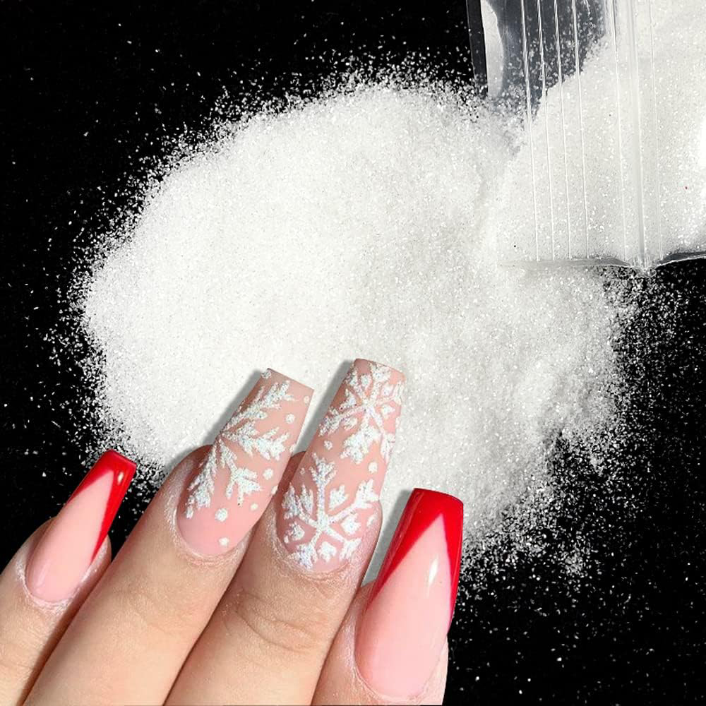 50g/Bag Christmas White Black  - Nail Art Xmas Stickers review and price
