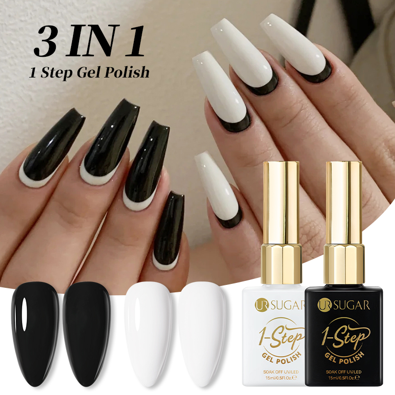 UR SUGAR 3 IN 1 Black White 1- - Nail Art One Stroke review and price