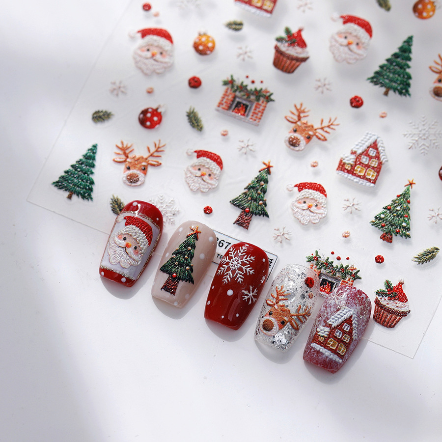Cute Christmas Bear & Gingerbr - Nail Art Xmas Tree review and price