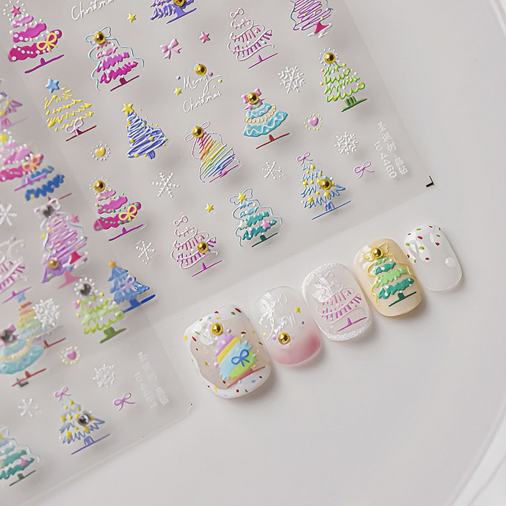 Christmas Nail Art Stickers De - Nail Art Xmas Tree review and price